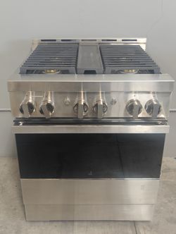 JennAir 30" NOIR(TM) Gas Professional-Style Range with WiFi, Dual-Stacked PowerBurners - Stainless Steel (JGRP430HM-D-4079)