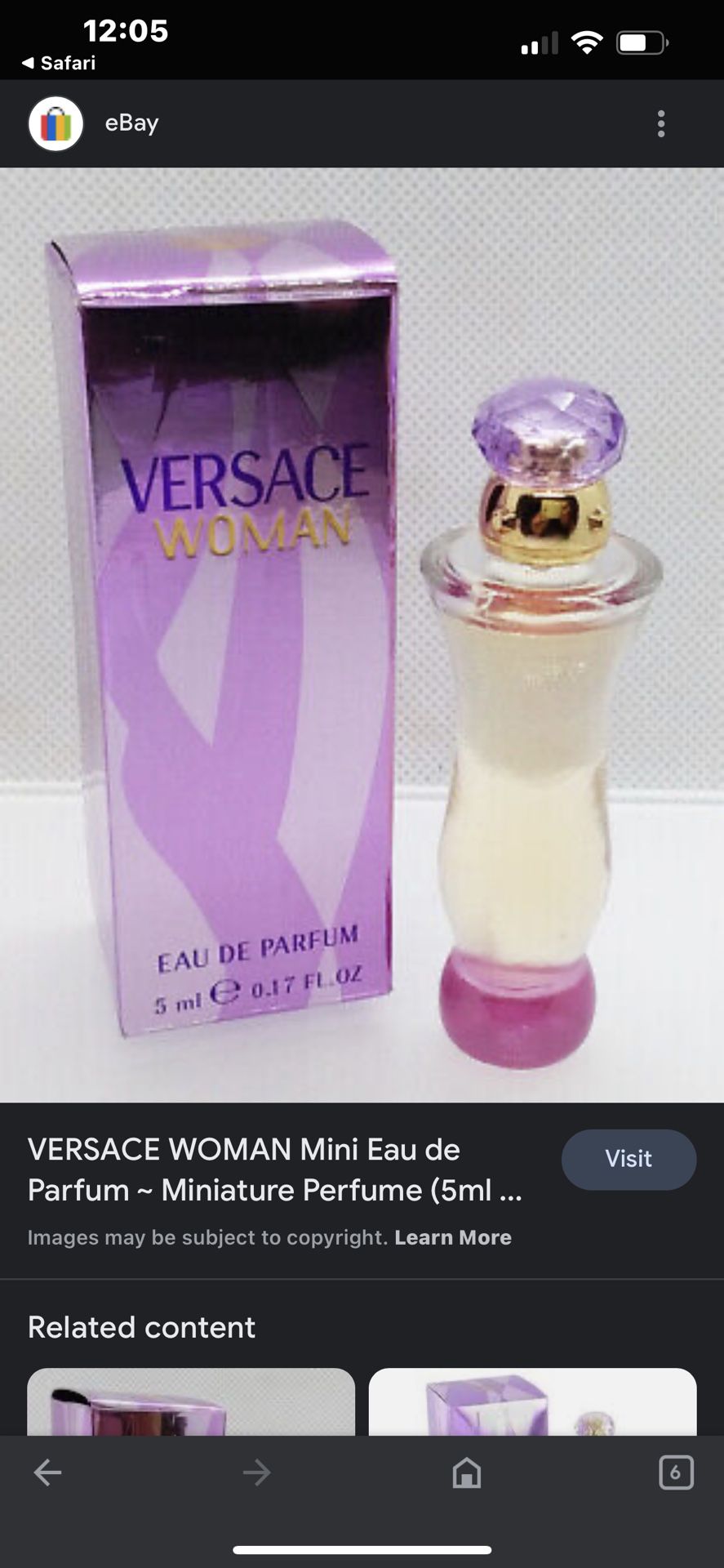 Versace woman perfume 1 ounce