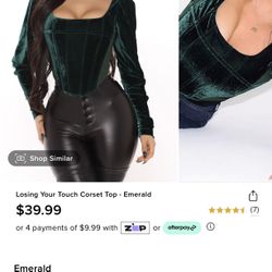 Green Corset Top 