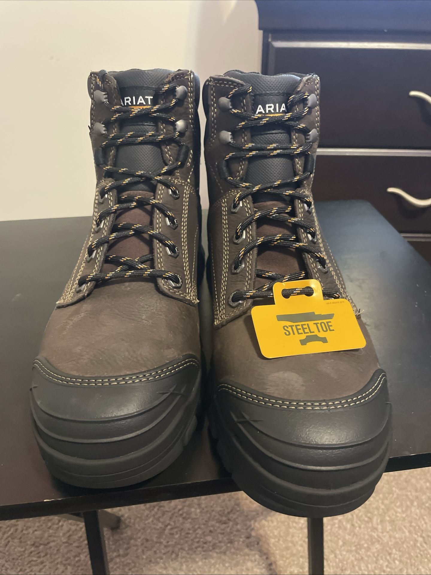 Ariat H20 Steel Toe Treadfast Waterproof 6" Work Boots Mens Size 10