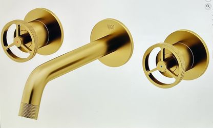 VIGO Wall Mount Bathroom Sink Faucet