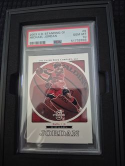 Michael Jordan 2003 Upper Deck Standing O PSA 10