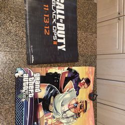 2 Posters COD black ops two and GTA five
