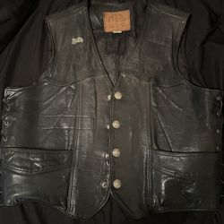 Men’s Motorcycle Leather Jacket Large