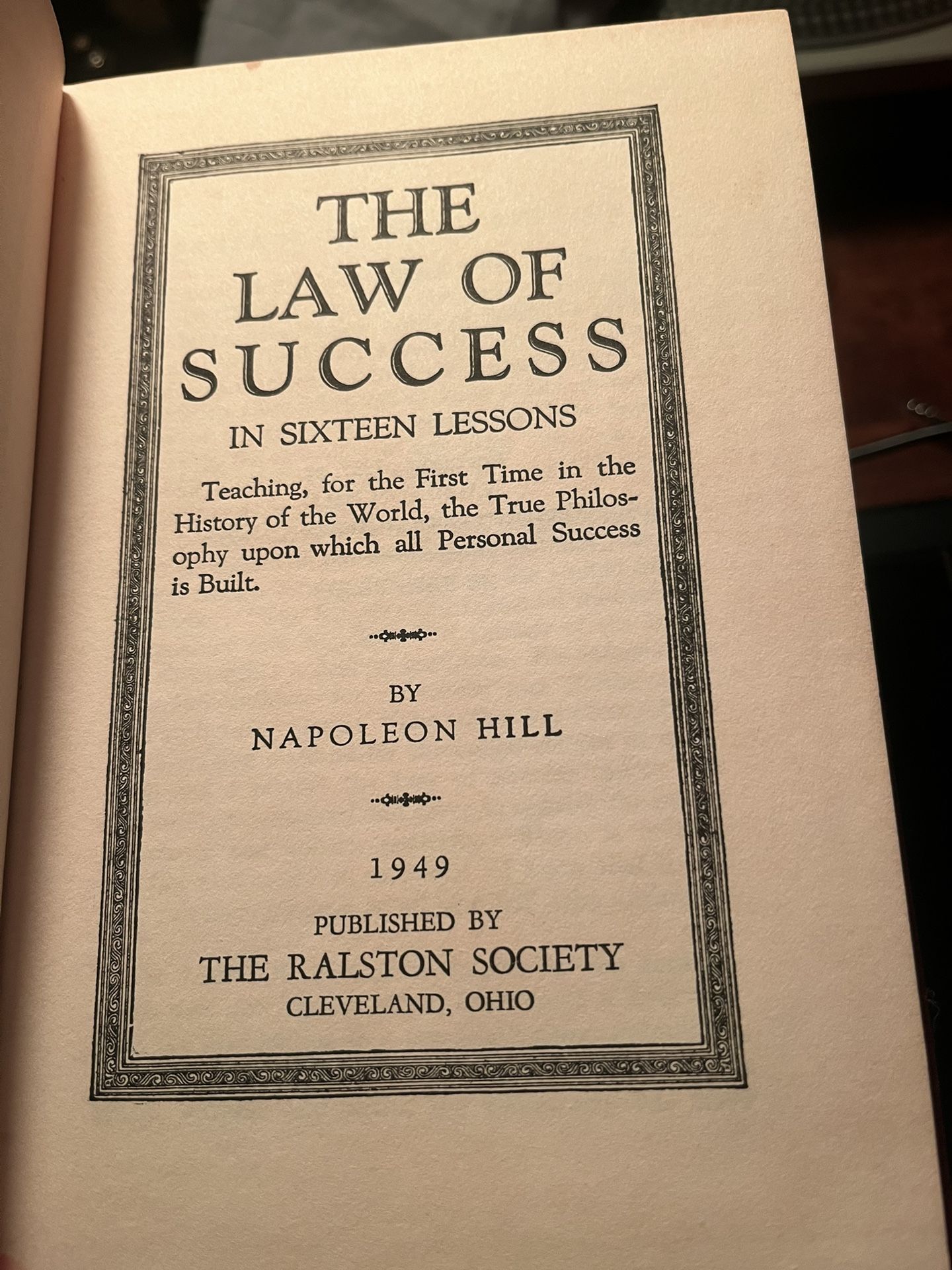 RARE Napoleon Hill “The Law of Success” Vol. 1-8