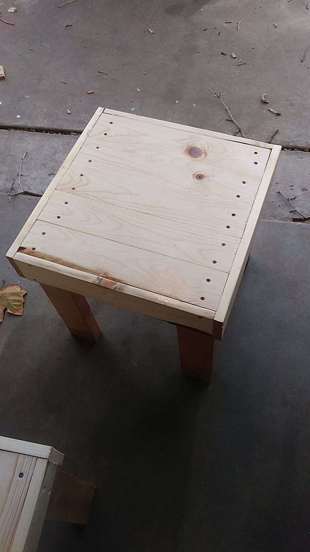 Hand made side table