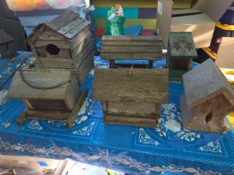 Rustic Birdhouses & Bird Feeders – Yard Art