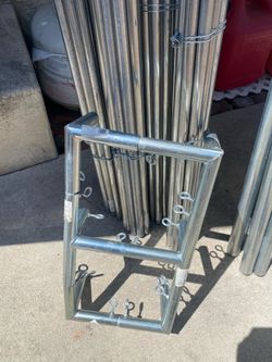 3/4” poles $8 and fittings $5 canopy shade batting cage carport plant frame