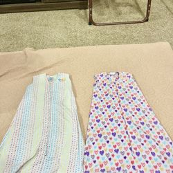 2 Halo sleep sacks, fleece, 6-12 months, both for $25