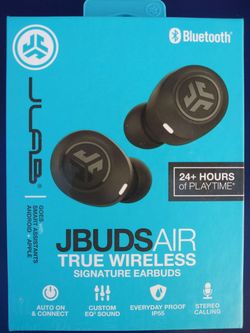 JLab JBuds Air True Wireless Signature Bluetooth Earbuds Brand New
