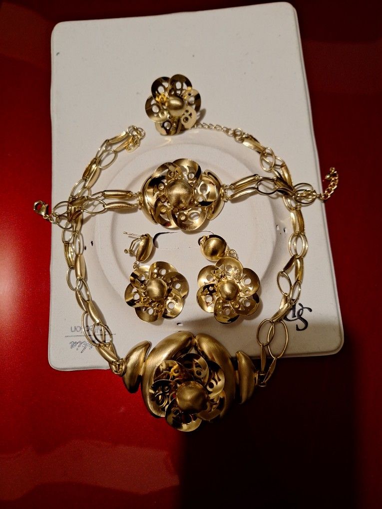 Gold  Plated Necklace Set