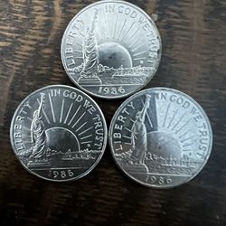 1986 Liberty Half Dollar Commemorative Coins