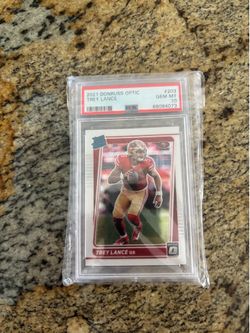 2021 Donruss Optic Trey Lance Rated Rookie #203 – PSA 10 GEM MT