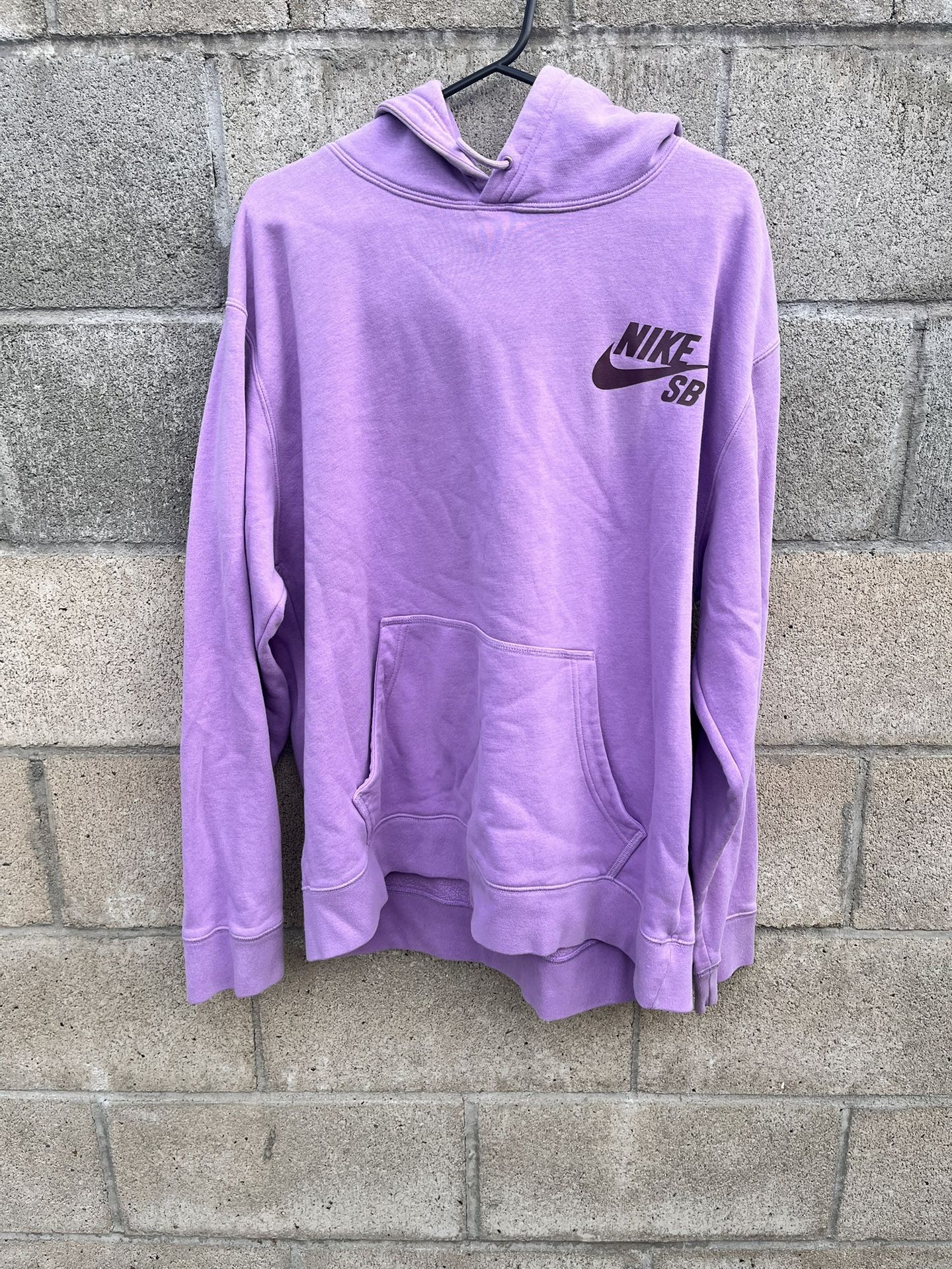 Nike SB Icon Violet Hoodie Men's Large Sweatshirt Pullover Skateboarding.