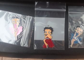 Betty Boop enameled pendant