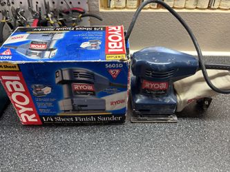Bosch orbital sander and ryobi finish sander