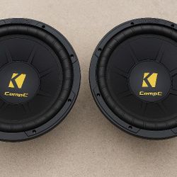 🔥 x2 Kicker Comp C·12" Subs – Like New,🔥