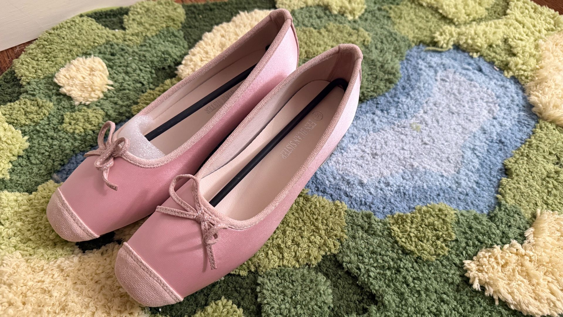 New Pink Glossy Ballet Flats β Size EU 38 (US 7.5β8)