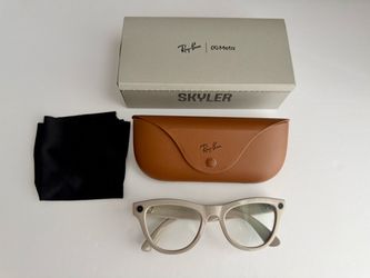 Ray-Ban Meta Skyler Gen 1 | Shiny Chalk | Prescription Lenses