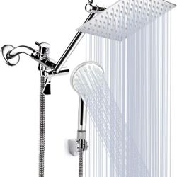 Handheld Shower Combo With 11 Inch Extension Arm 
