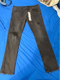 purple jeans