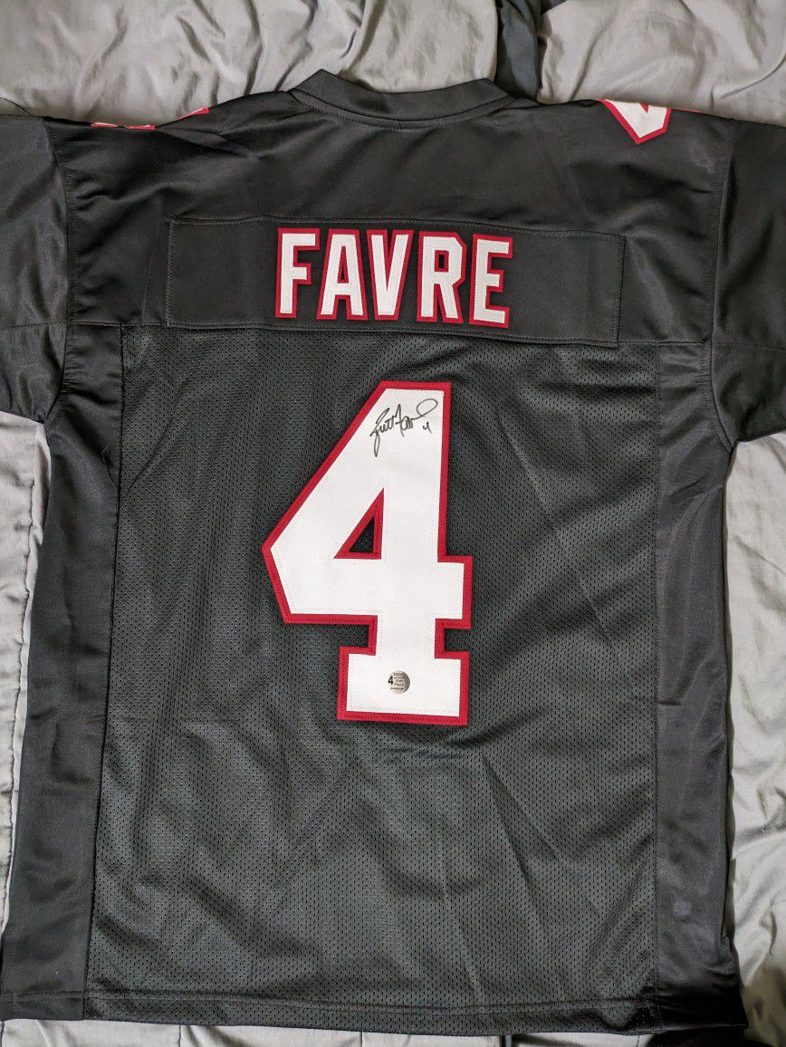 Brett Favre Of Atlanta Falcons Signed Jersey 