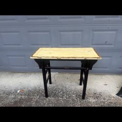 World market Distressed rustic Console/end Table