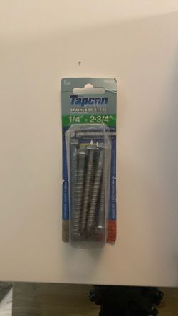 Tapcon stainless steel