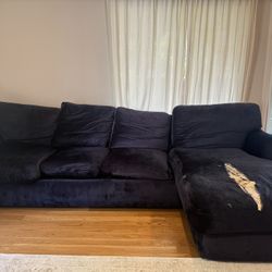 Sectional With Foam Core And Down Fill