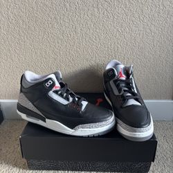 Air Jordan 3s Black Cements 
