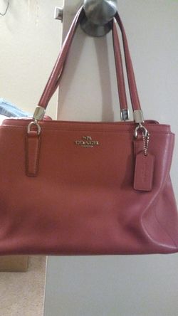 Rasberry pink surrey carryall coach purse