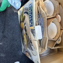 Vintage Stone Wood 16 Dish Set