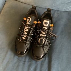 Dolce Gabbana Portofino sneakers in calfskin and patent leather