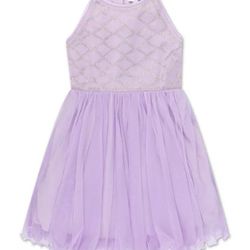 Speechless Big Girl Rinhestone Lavander Dress Size 12