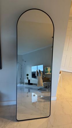 Large Arched Full Length Floor Mirror – Brand New