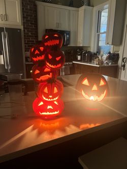Light up pumpkins