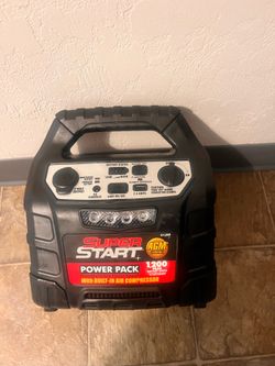 Super Start Power Pack with a built-in air compressor