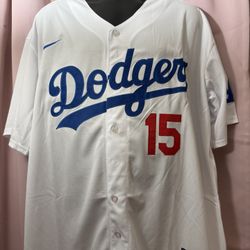 Austin Barnes #15 Men's Los Angeles Dodgers Nike  White Jersey
