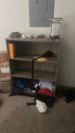 Five foot tall bookshelf/dresser
