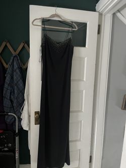 Beautiful Black Cocktail Long Dress