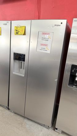 WHIRLPOOL STAINLESS STEEL SIDE-BY-SIDE REFRIGERATOR