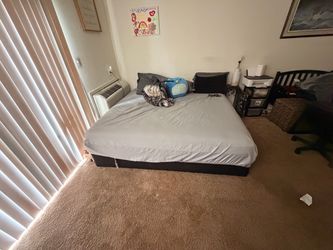 King bed with split box spring