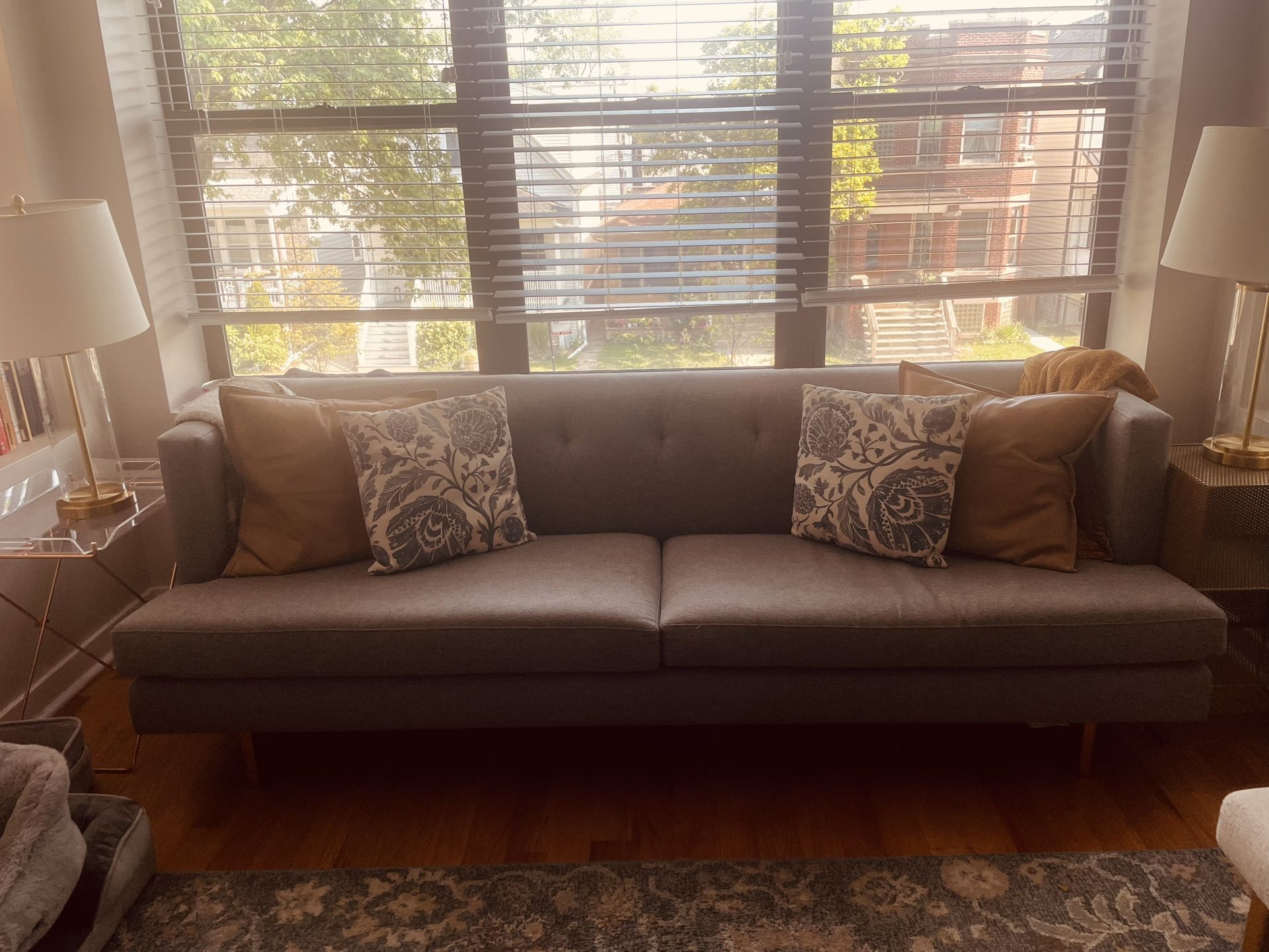 CB2 Grey Couch