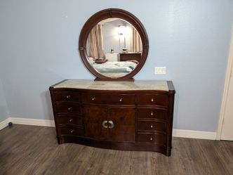 Dresser with mirror