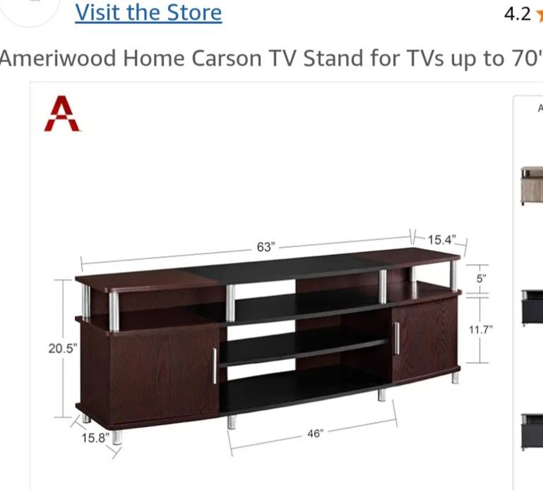 70" Heavy Weight TV Table Condition Like New