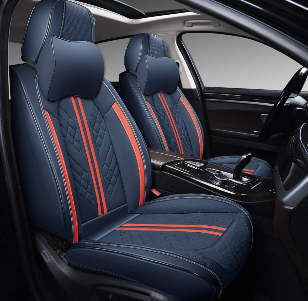 Car Seat covers Front 2 Seat, Universal Fits Most Sedan SUV Truck pick-up