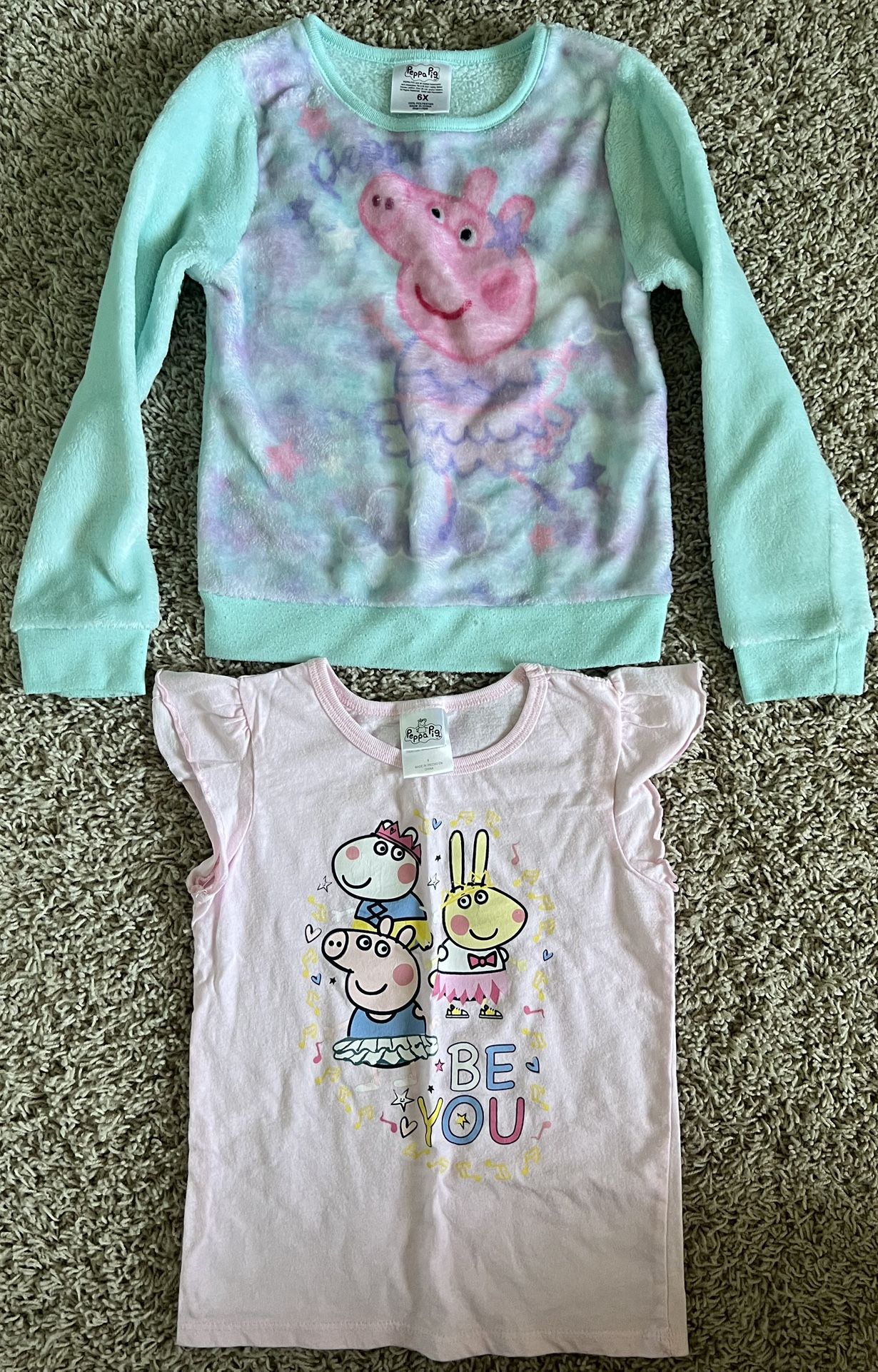 Girls 2 Peppa Pig Tops