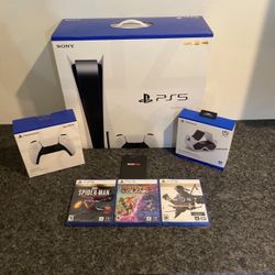 Brand New Disc Version Console + 3 Games + 1 Controller Bundle 