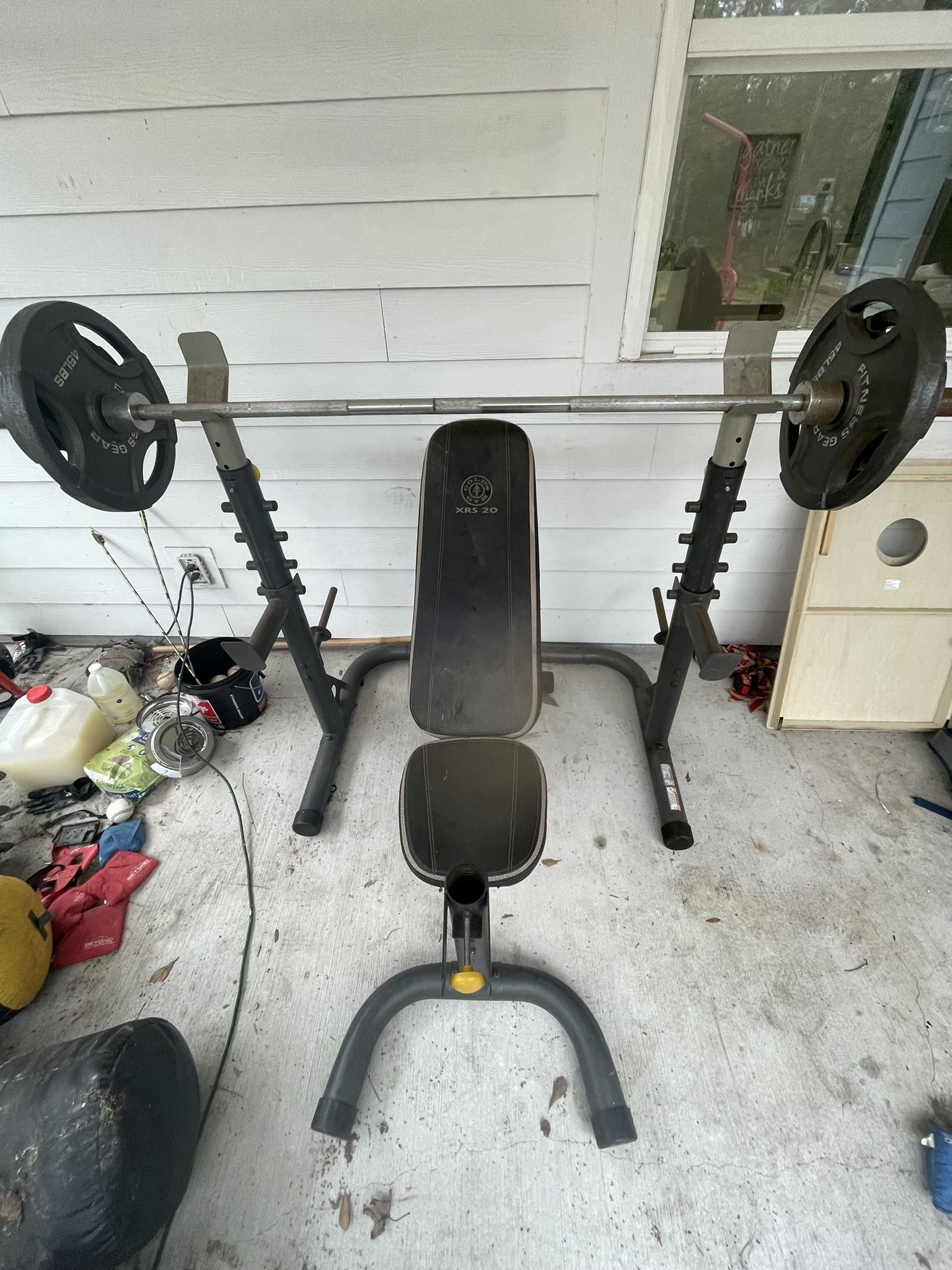 Weight Bench And Rack
