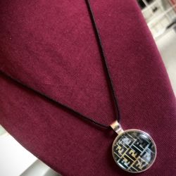 Fendi Inspired Charmed Necklace 